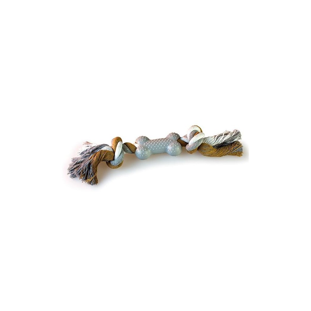 Arquivet Kość szara z podwójnym węzłem dla psa - 30 cm