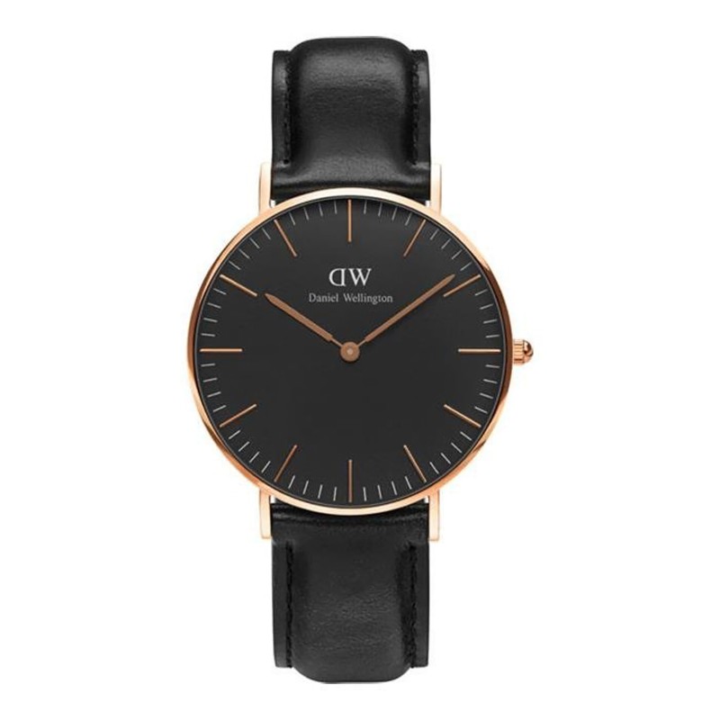 ZEGAREK DAMSKI DANIEL WELLINGTON Classic Black Sheffield Lady Rose Gold DW00100139 (zw508a)