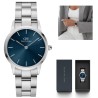 ZEGAREK DAMSKI DANIEL WELLINGTON DW00100457 Iconic Link Arctic 28mm Niebieski