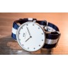 ZEGAREK DAMSKI DANIEL WELLINGTON Glasgow Srebrny DW00100082 + PUDEŁKO