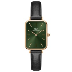 ZEGAREK DAMSKI DANIEL WELLINGTON DW00100439 - Quadro Pressed Sheffield Gold Emerald 32mm + BOX