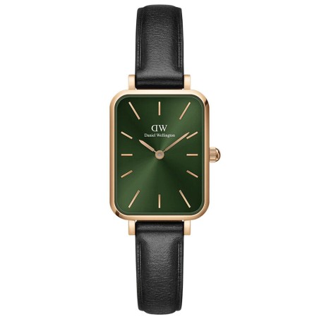 ZEGAREK DAMSKI DANIEL WELLINGTON DW00100439 - Quadro Pressed Sheffield Gold Emerald 32mm + BOX