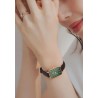 ZEGAREK DAMSKI DANIEL WELLINGTON DW00100439 - Quadro Pressed Sheffield Gold Emerald 32mm + BOX