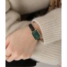 ZEGAREK DAMSKI DANIEL WELLINGTON DW00100439 - Quadro Pressed Sheffield Gold Emerald 32mm + BOX