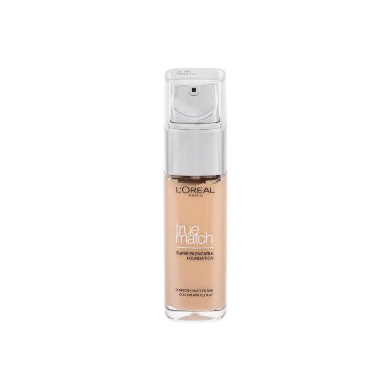 L'Oréal Paris  2.N True Match Super-Blendable Foundation  Podkład wysokie krycie 30 ml (W) (P2)