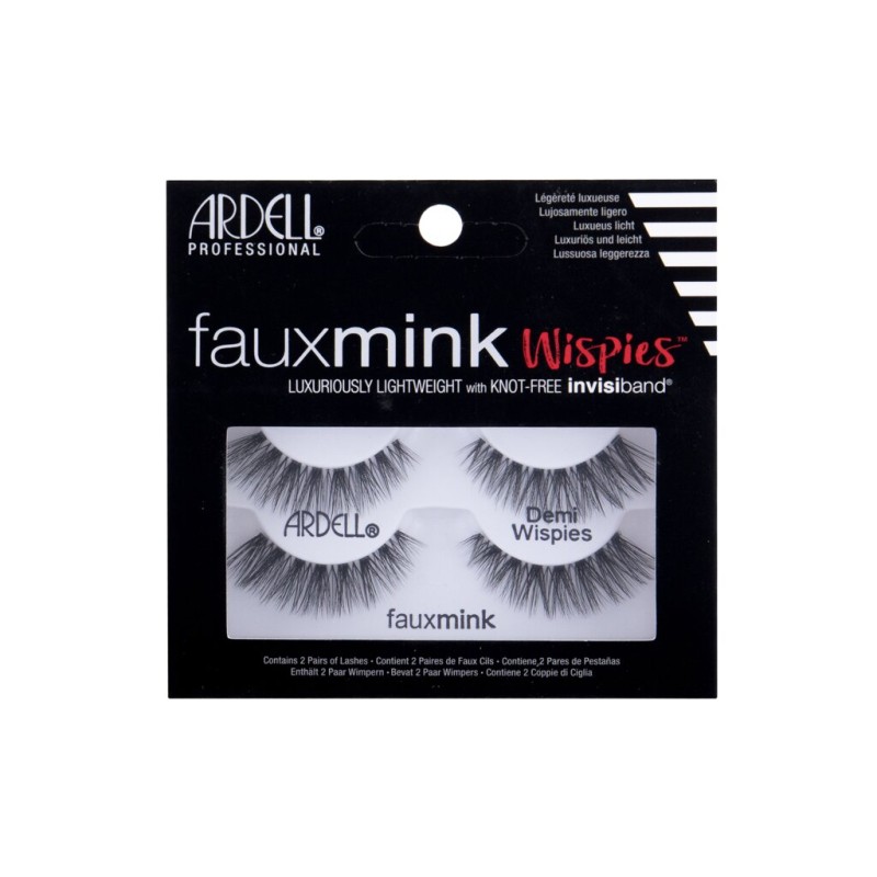 Ardell  Black Faux Mink Demi Wispies  Sztuczne rzęsy 2 szt (W) (P2)