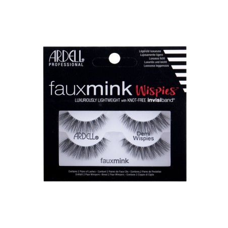 Ardell  Black Faux Mink Demi Wispies  Sztuczne rzęsy 2 szt (W) (P2)