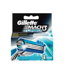 Gillette Turbo Mach3 Wkład do maszynki 4 szt (M) (P2)