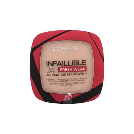 L'Oréal Paris  180 Rose Sand Infaillible 24H Fresh Wear Foundation In A Powder  Podkład pudrowa 9 g (W) (P2)