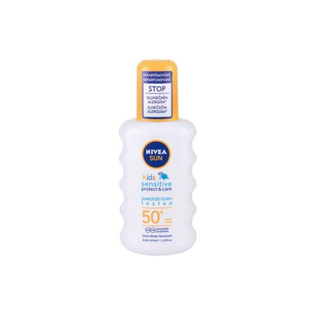 Nivea Sun Kids Protect  Sensitive Sun Spray SPF50+ Preparat do opalania ciała Sprej 200 ml (K) (P2)