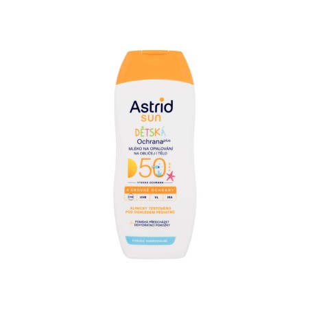 Astrid Sun Kids Face and Body Lotion SPF50 Preparat do opalania ciała Wrażliwa i podrażniona cera 200 ml (K) (P2)