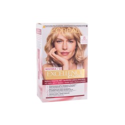 L'Oréal Paris  8 Natural Light Blonde Excellence Creme Triple Protection  Farba do włosów Włosy blond 48 ml (W) (P2)