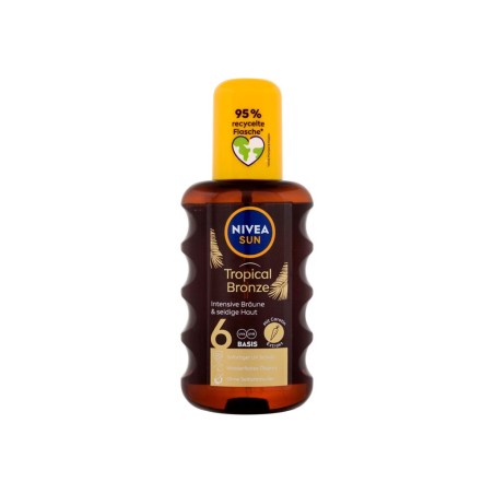 Nivea Sun Tropical Bronze Oil Spray SPF6 Preparat do opalania ciała Olejek 200 ml (U) (P2)