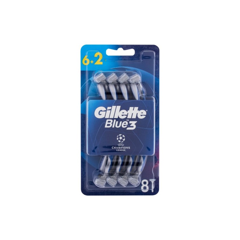 Gillette Blue3 Comfort Champions League Maszynka do golenia 8 szt (M) (P2)