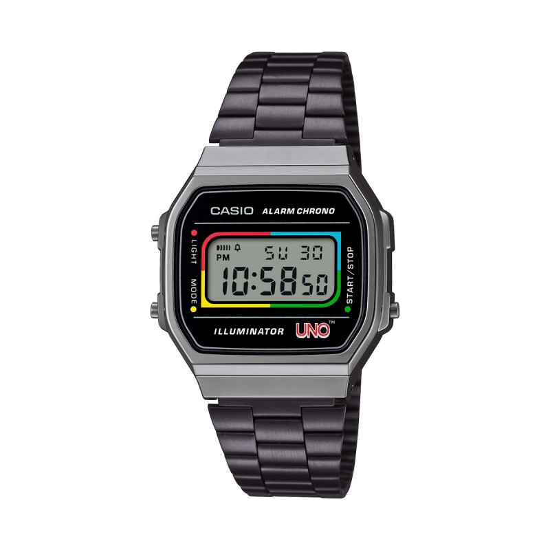 CASIO VINTAGE Mod. ICONIC - UNO™ Mattel COLLABORATION Limited Edition A168WEUC-1AER