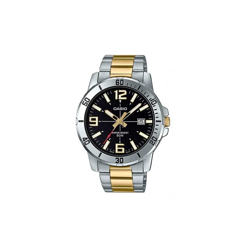 CASIO SPORT COLLECTION Mod. DIVER 50M TWO TONES - BLACK MTP-VD01SG-1BVUDF