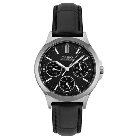 CASIO COLLECTION Mod. LADY MULTIFUNCTION, LEATHER - BLACK LTP-V300L-1AUDF