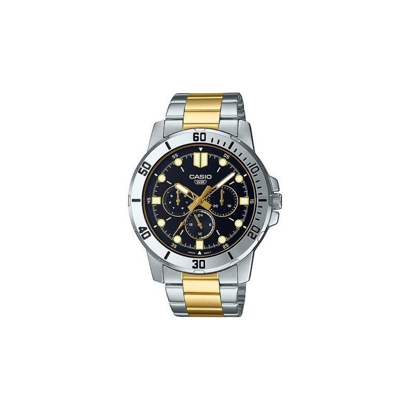 CASIO COLLECTION Mod. DIVER MULTIFUCTION STEEL&GOLD - BLACK MTP-VD300SG-1EUDF