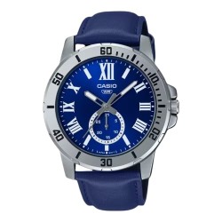 CASIO COLLECTION Mod. DIVER DATE LEATHER - BLUE MTP-VD200L-2BUDF