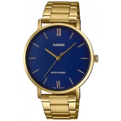 CASIO COLLECTION Mod. MINIMAL GOLD - BLUE MTP-VT01G-2BUDF
