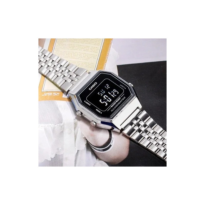 ZEGAREK DAMSKI CASIO LA680WA-1B  VINTAGE + BOX