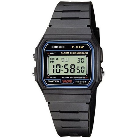 ZEGAREK MĘSKI CASIO F-91W-1YER (zd086a) - KLASYKA + BOX