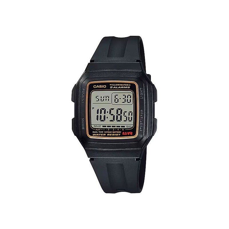 ZEGAREK MĘSKI CASIO F-201WA-9A (zd164a) - KLASYKA + BOX