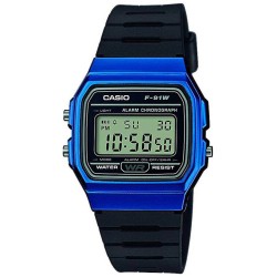 ZEGAREK MĘSKI CASIO F-91WM-2ADF (zd102e)  + BOX