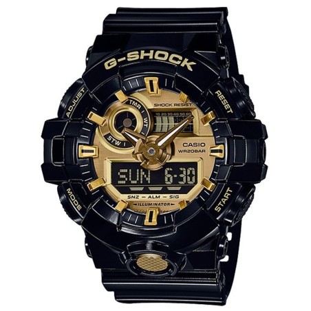 ZEGAREK MĘSKI CASIO G-SHOCK GA-710GB-1AER (zd140b)