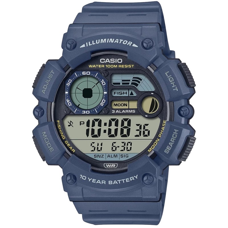 ZEGAREK MĘSKI CASIO Digital Moonphase WS-1500H-2AVEF + BOX ZEGAREK MĘSKI CASIO Digital Moonphase WS-1500H-2AVEF + BOX