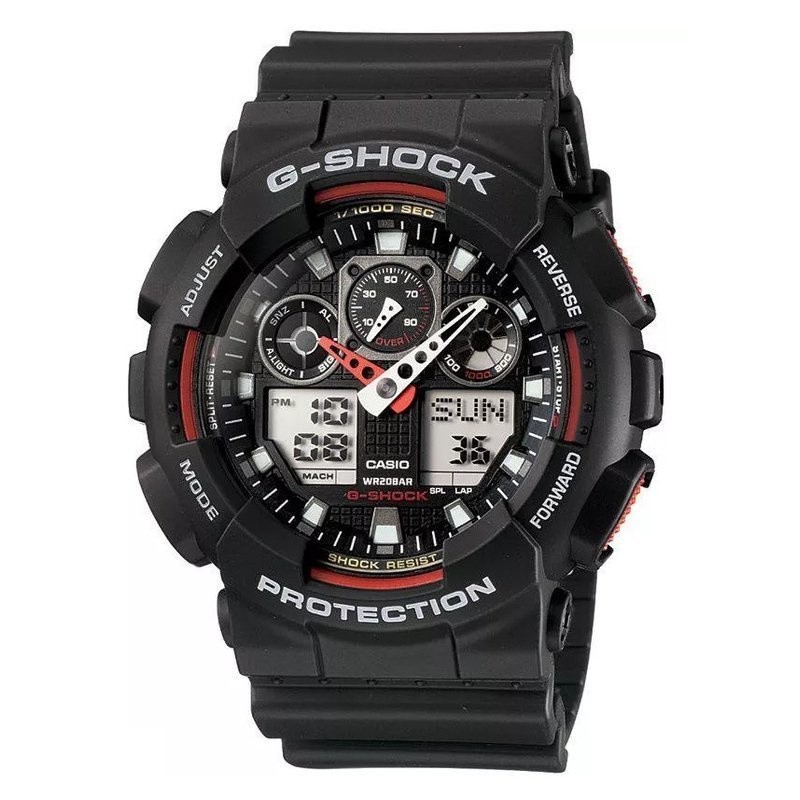 ZEGAREK MĘSKI CASIO G-SHOCK GA-100-1A4ER (zd135c) + BOX ZEGAREK MĘSKI CASIO G-SHOCK GA-100-1A4ER (zd135c) + BOX