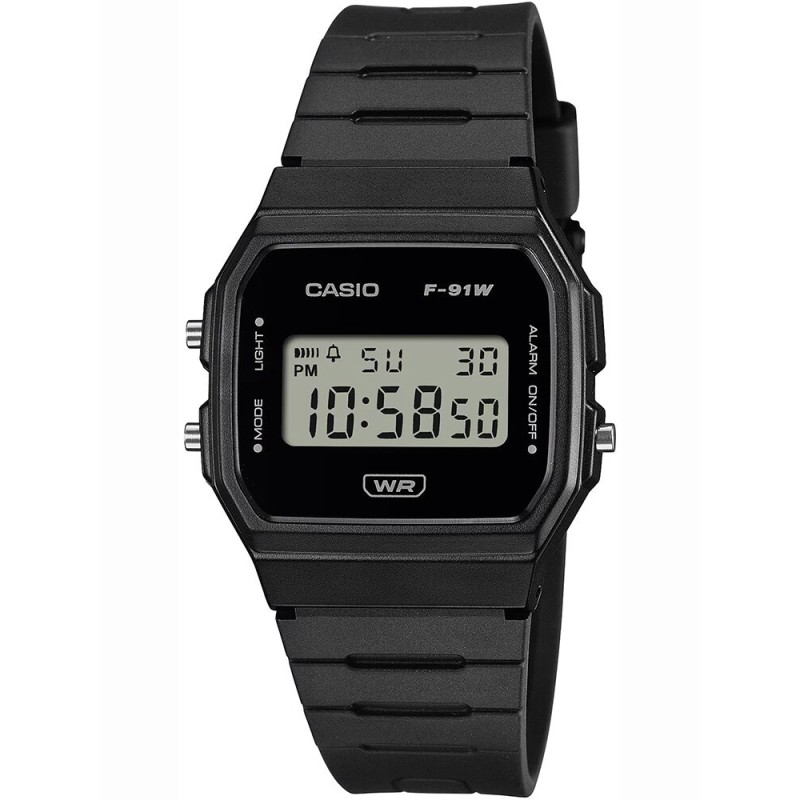 ZEGAREK MĘSKI CASIO F-91WB-1ADF + BOX ZEGAREK MĘSKI CASIO F-91WB-1ADF + BOX