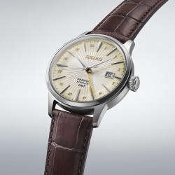 SEIKO PRESAGE COCKTAIL AUTOMATIC - LEATHER, CREAM SSK041J1