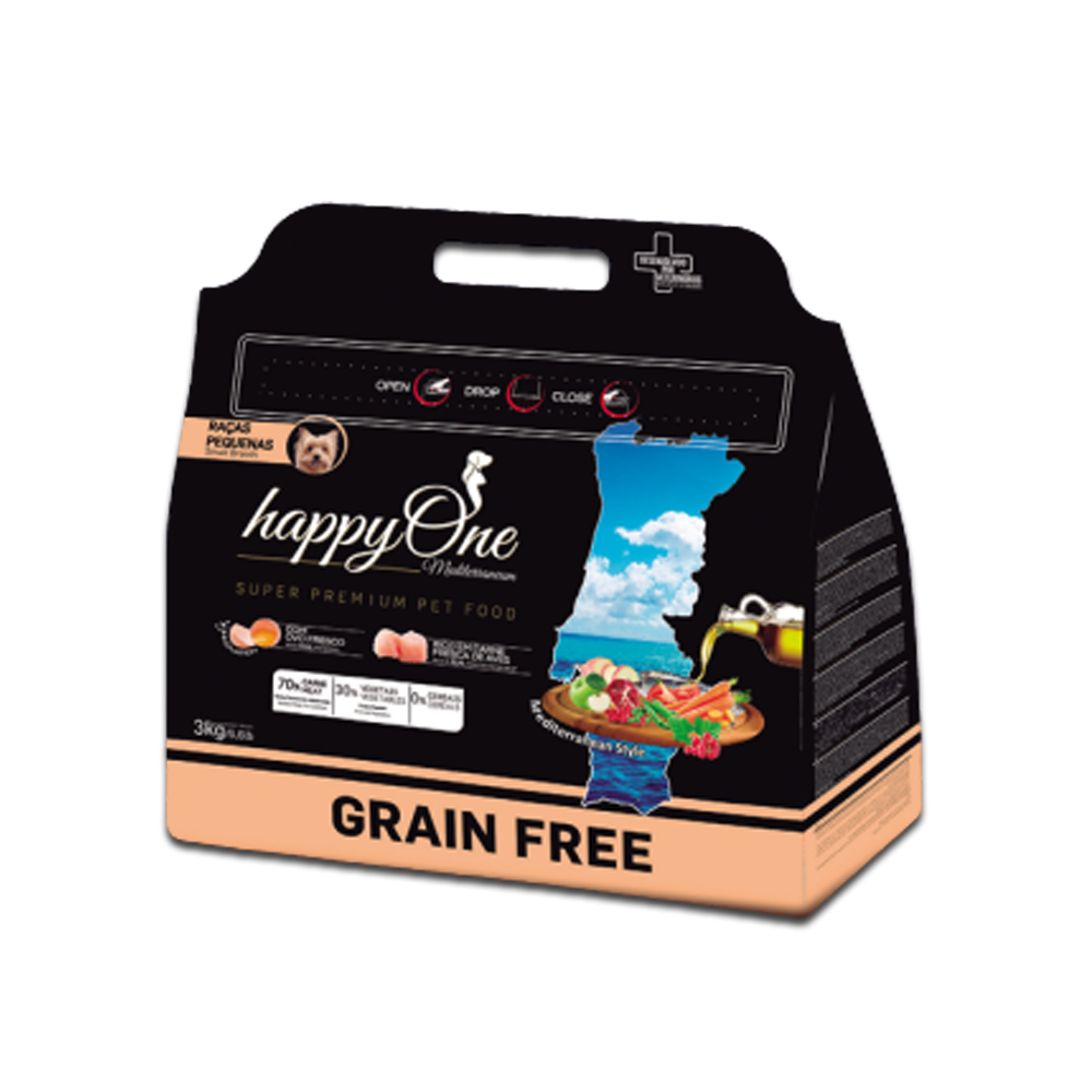 HappyOne Grain-Free  Mediterraneum Small breed 3Kg