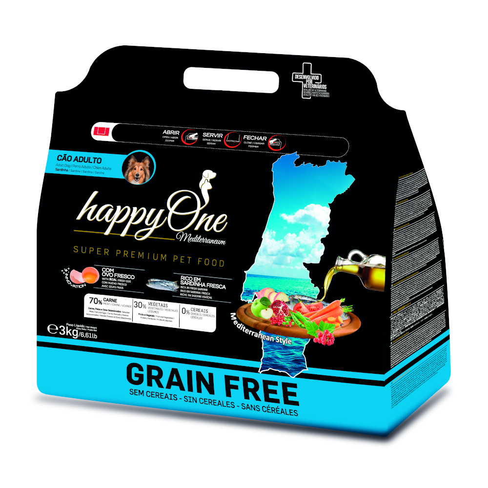 HappyOne Grain-Free Mediterraneum sardynka 3kg
